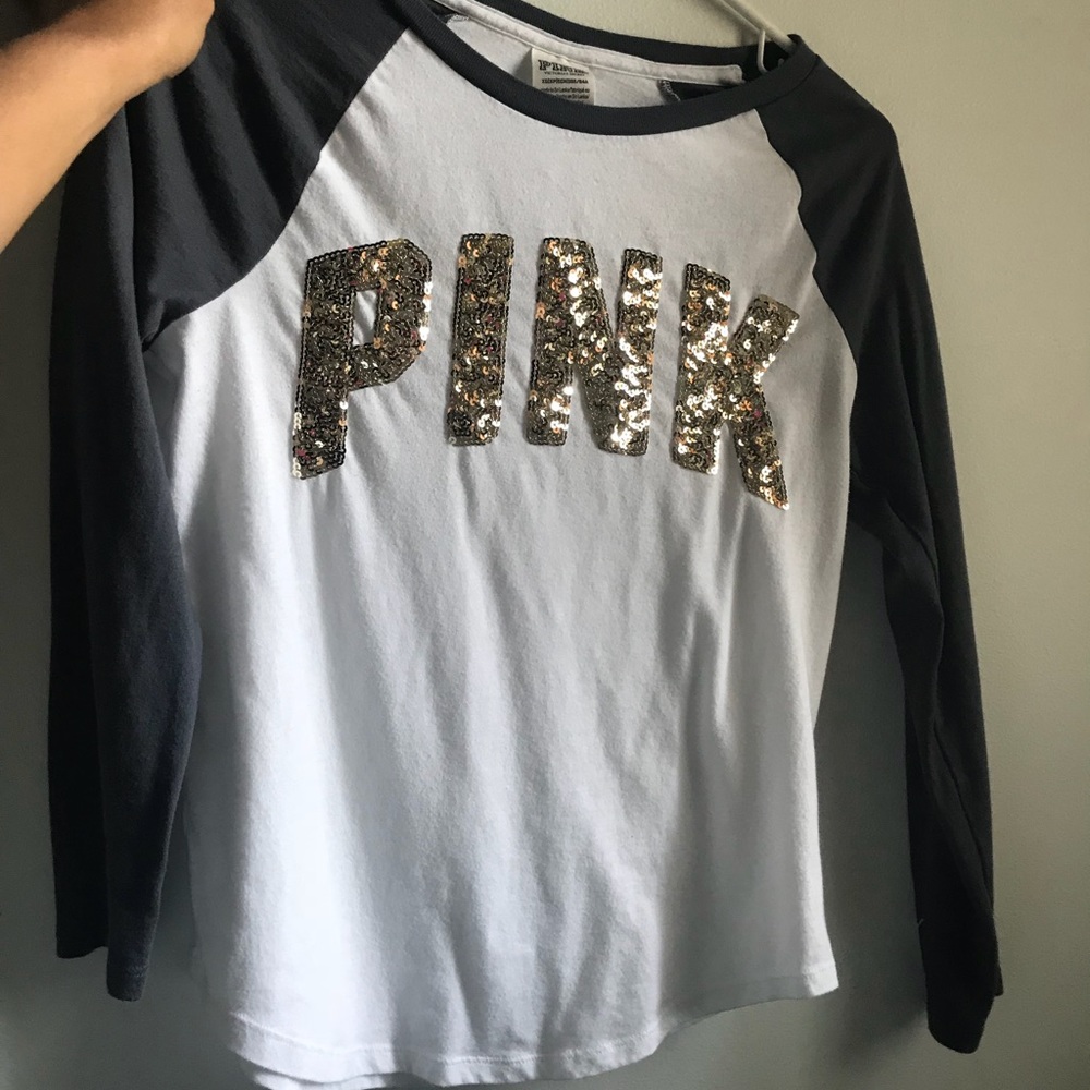 Pink bling tee